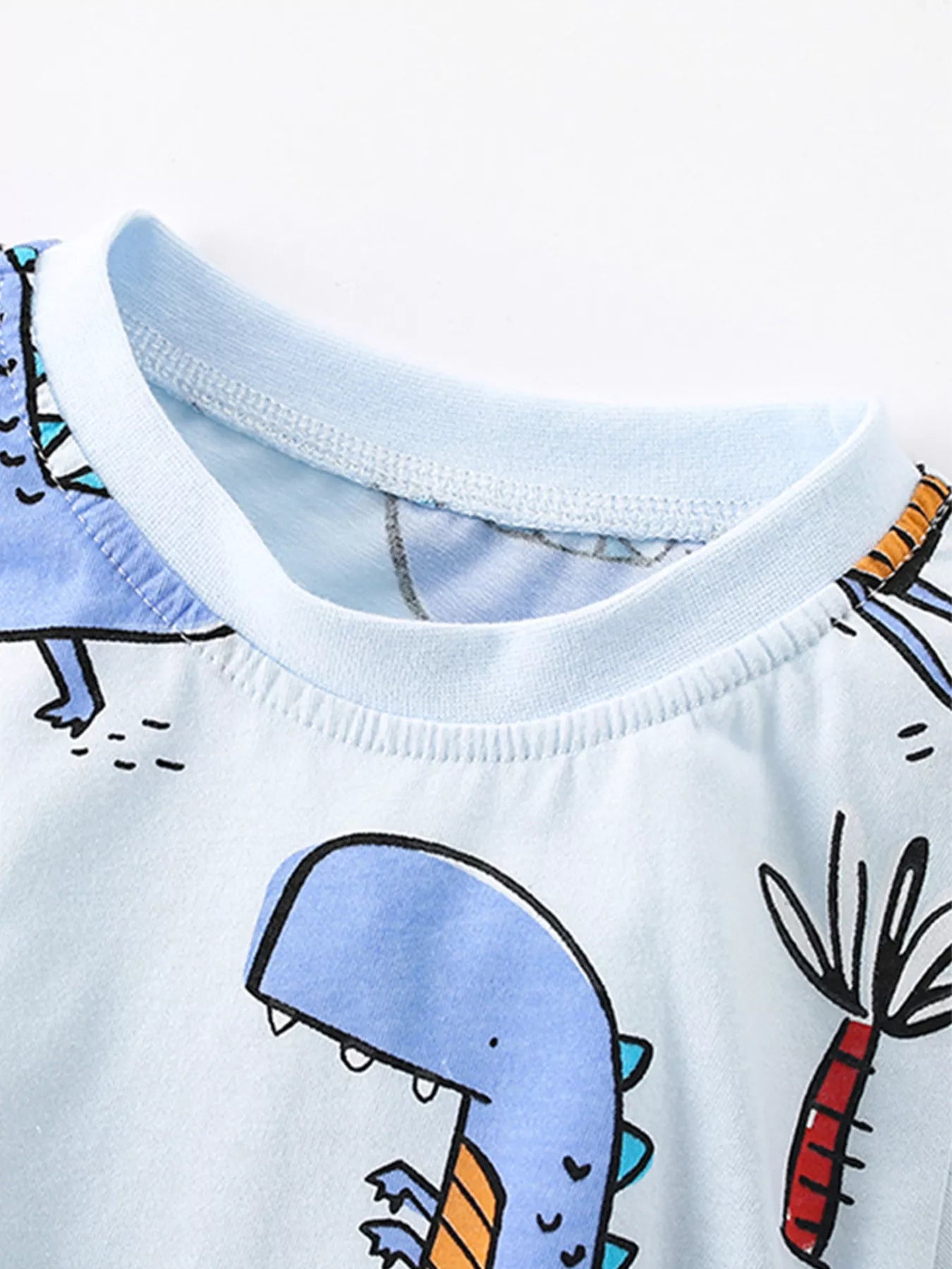 Children's Dinosaur Print Short Sleeve T-Shirt & Shorts Set