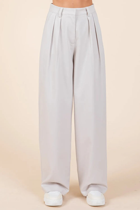 Mittoshop Pintuck Detail High Rise Pants