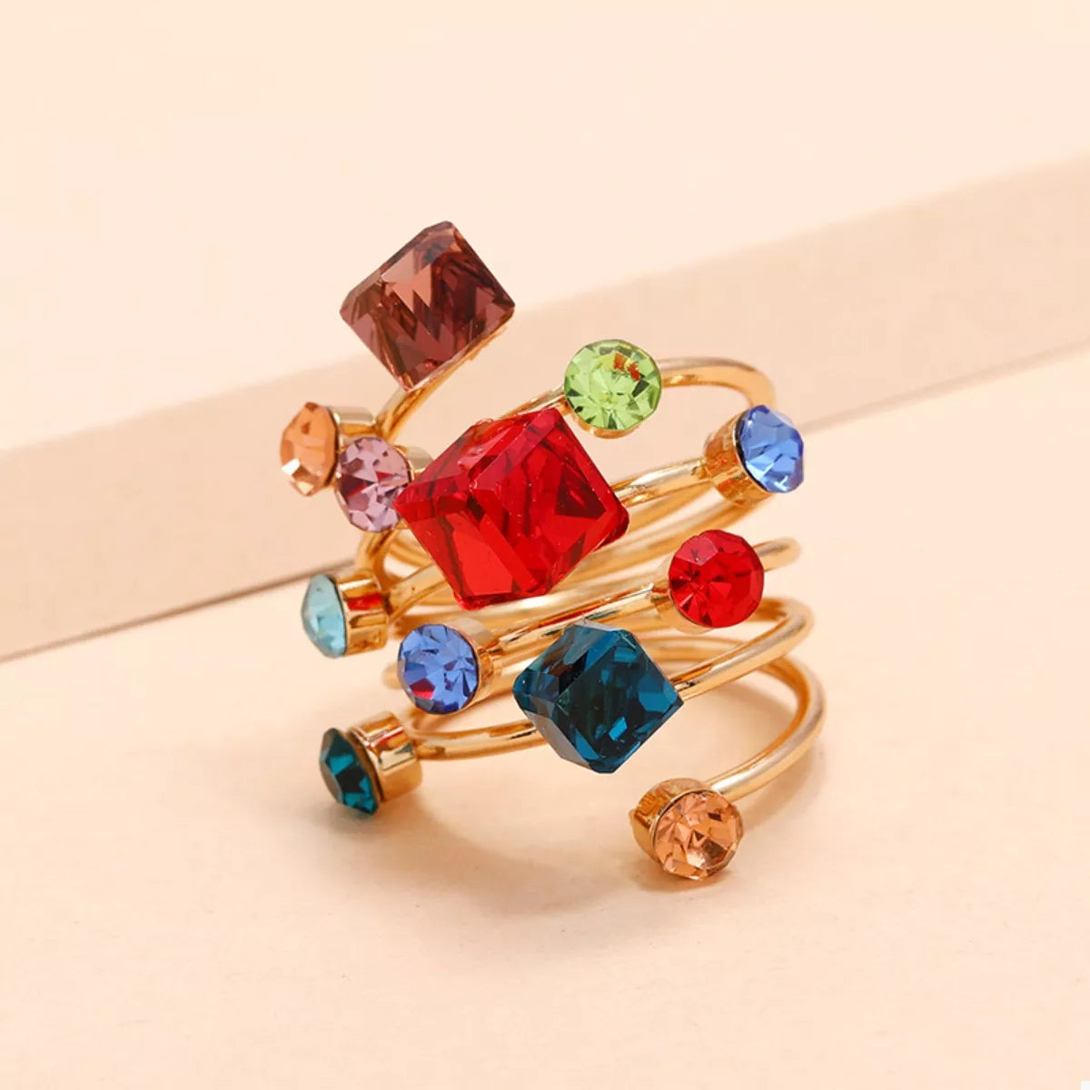 18K Gold-Plated Multi-Layered Ring