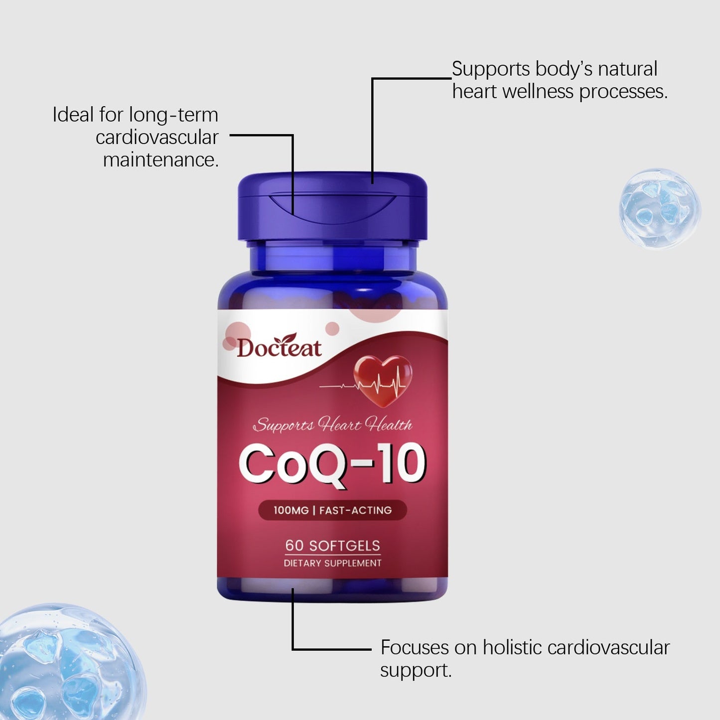 Daily Nutritional Supplement Capsules For Overall Health And Wellness