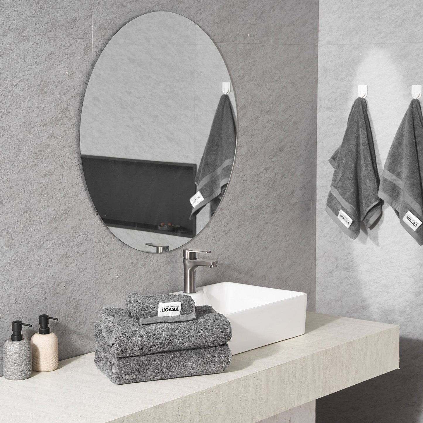 6-Piece Towel Set 600 GSM  Cotton Soft Towels For Bathroom Gym Hotel Spa