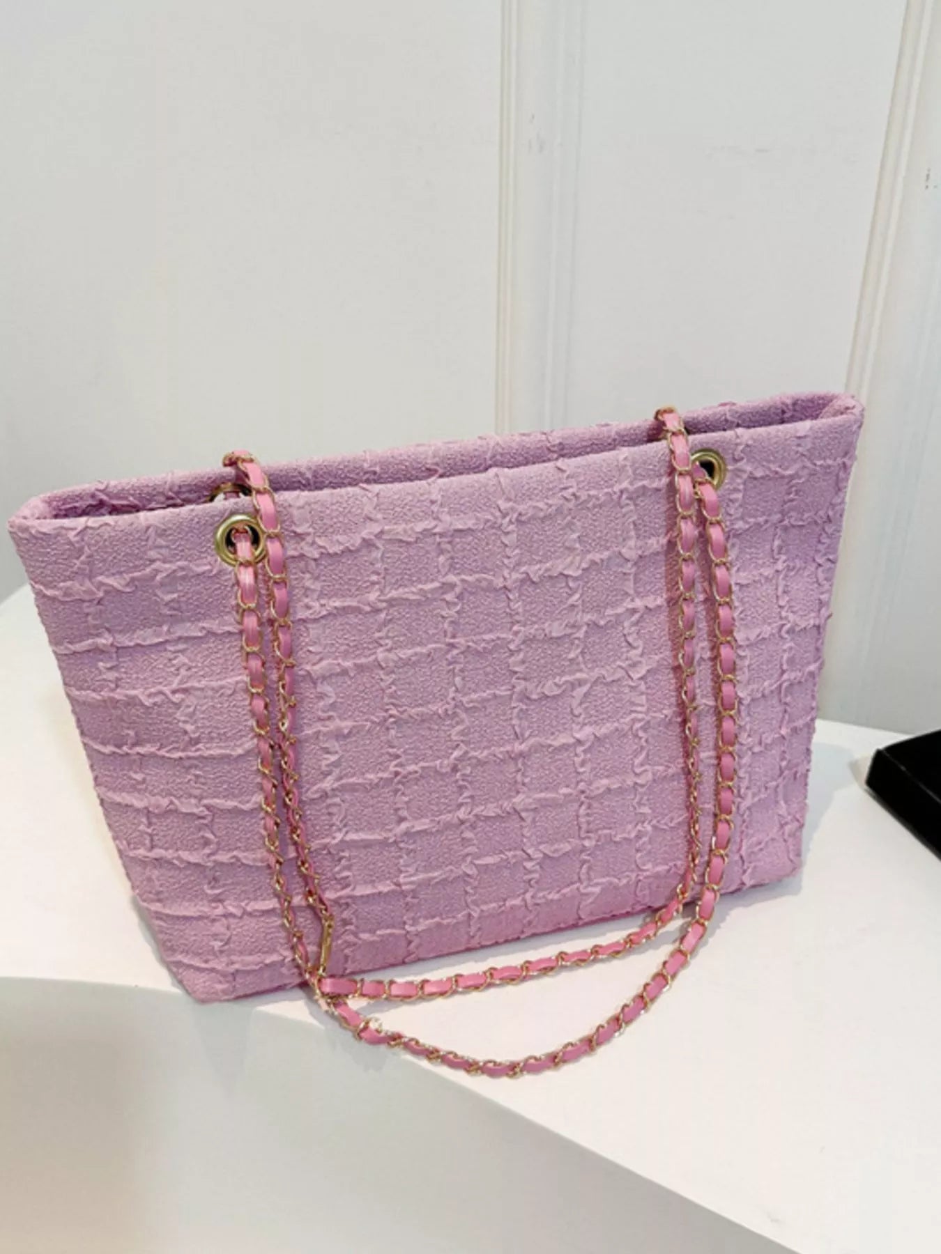 Tweed Chain Shoulder Bag
