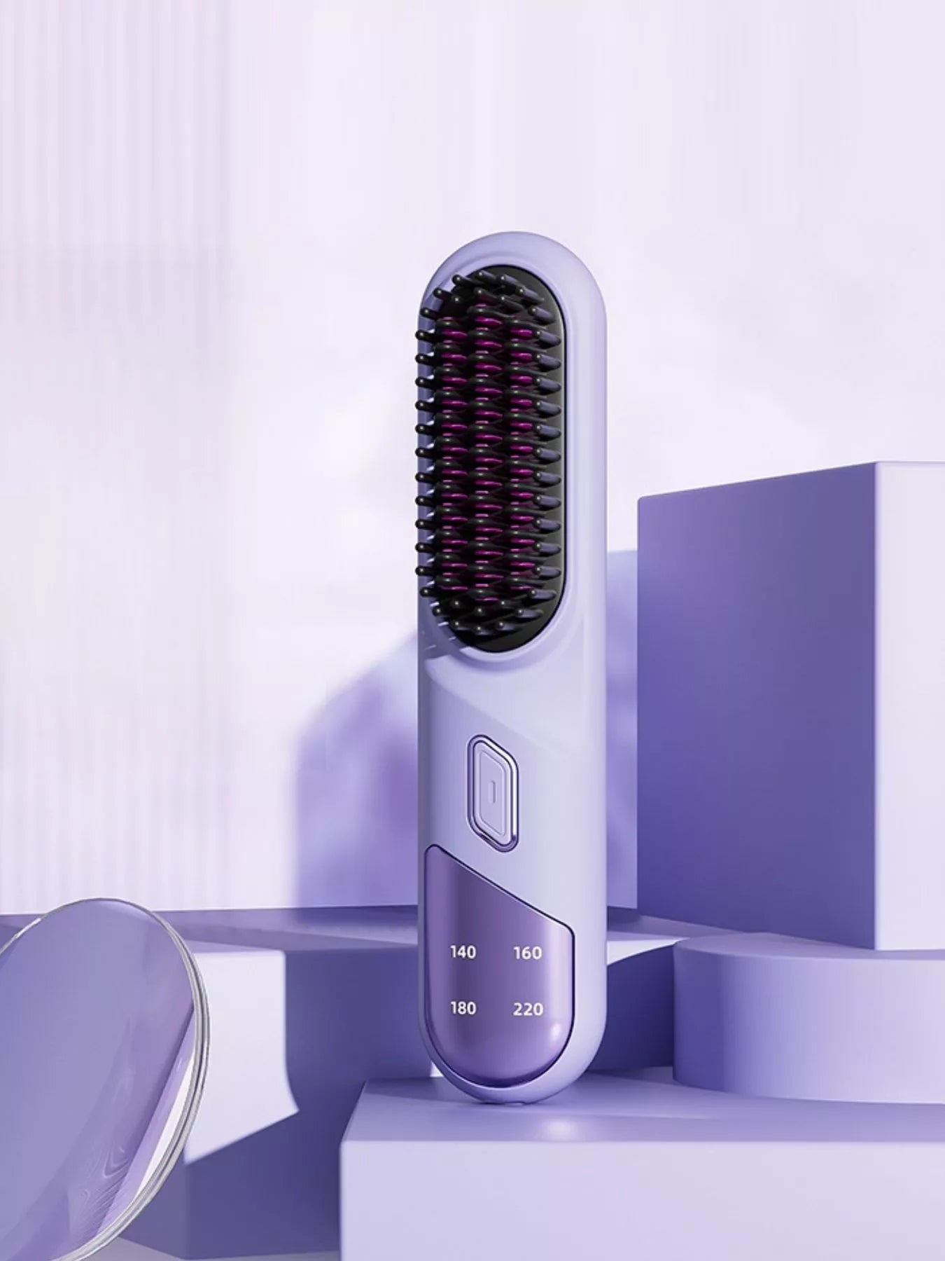 Portable Heated Straightening Comb with Temperature Control