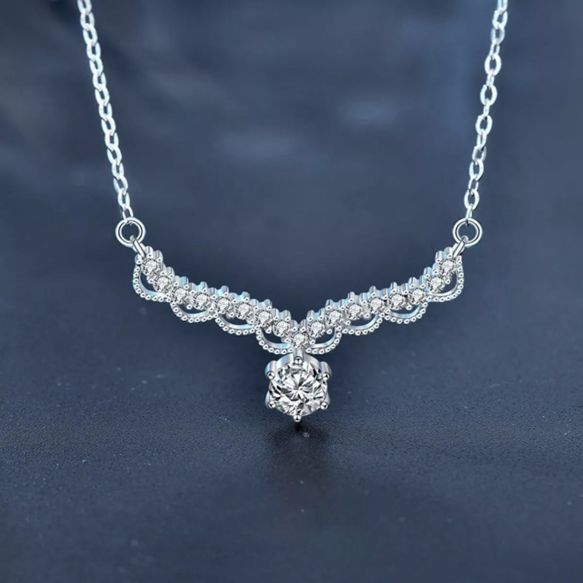 Moissanite 925 Sterling Silver Necklace