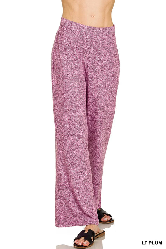 Zenana Soft Elastic Waisted Flare Pants