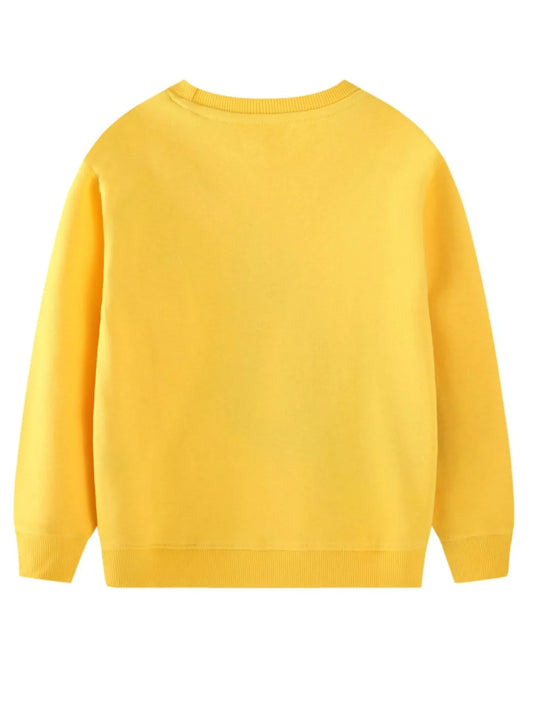 Children's Excavator Round Neck Sweatshirt