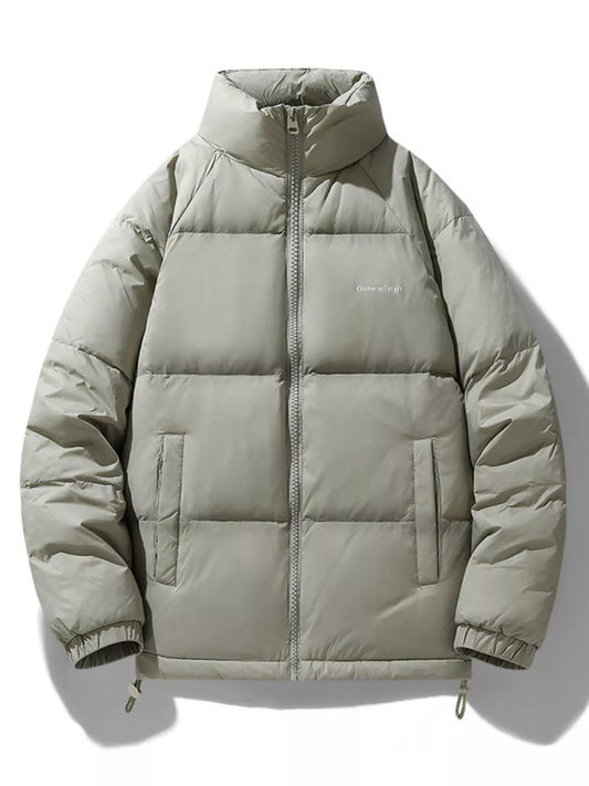 Men's Plus Size Zip Up Padded Puffer Jacket