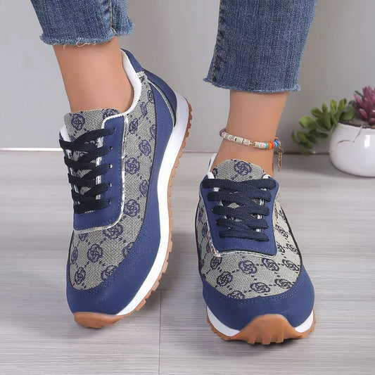 Floral Contrast Round Toe Athletic