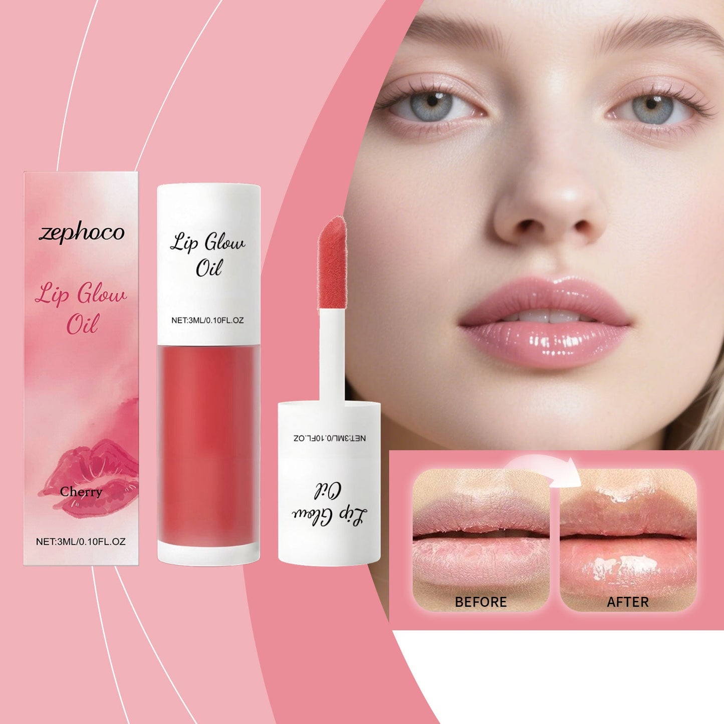 Moisturizing Lip Gloss Oil Cherry