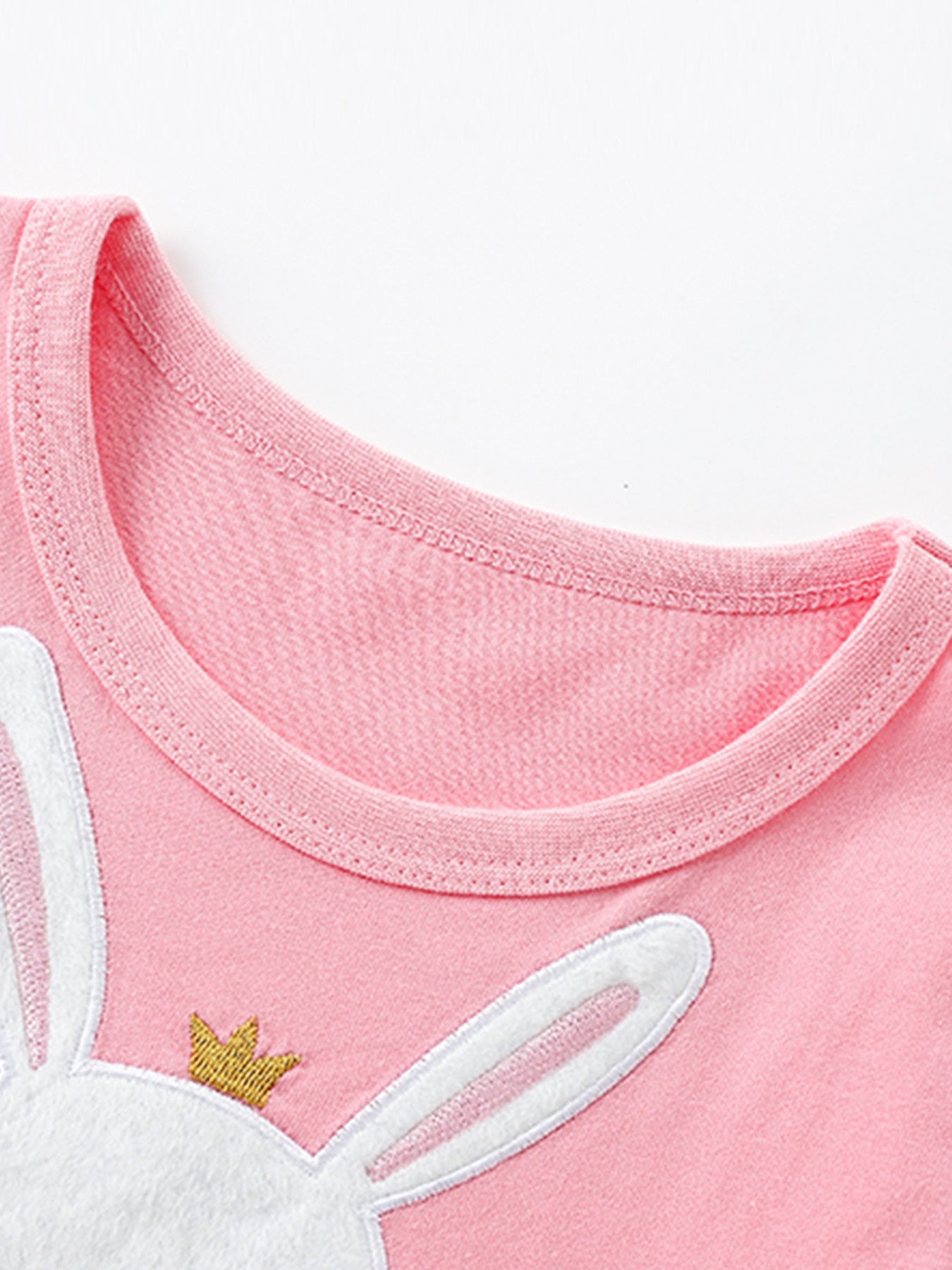 Children's Bunny Applique Tulle Layered Dress