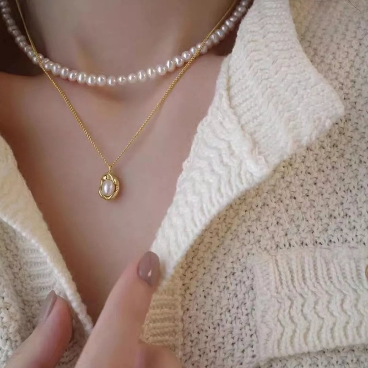Pearl 925 Sterling Silver Necklace