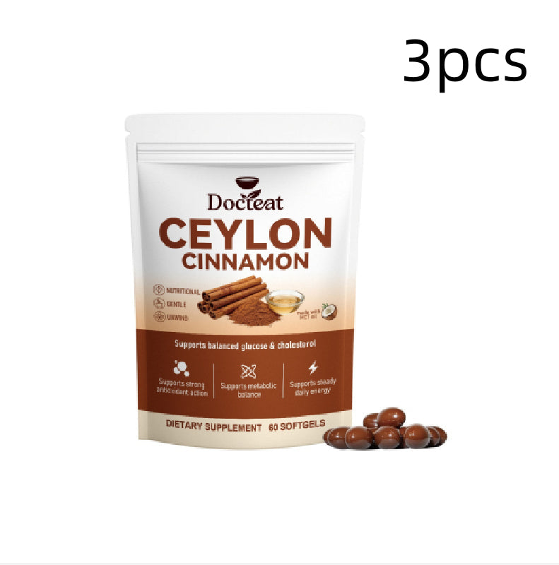 Primal Remedies Ceylon Cinnamon Softgels With Organic MCT Oil, Supports Balanced Glucose & Antioxidant Health, 30 Softgels Dietary Supplement