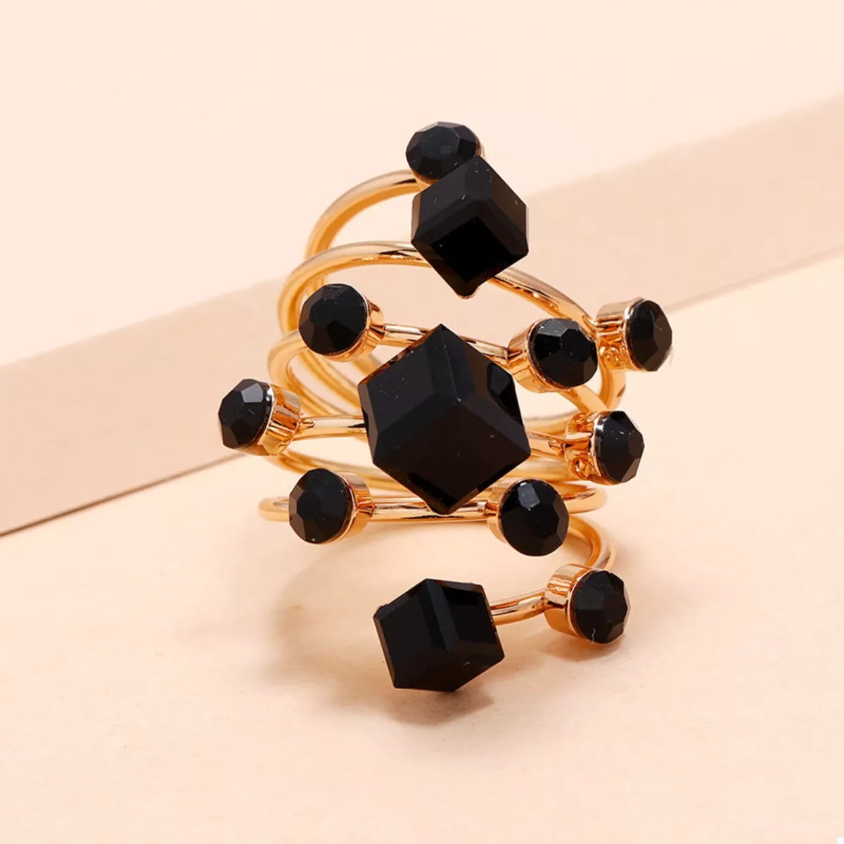 18K Gold-Plated Multi-Layered Ring