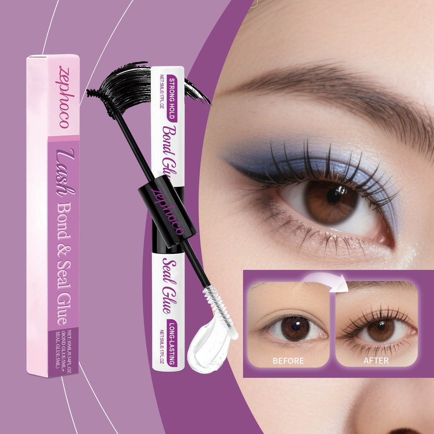 Waterproof Long-Lasting Eyelash Glue 10ml