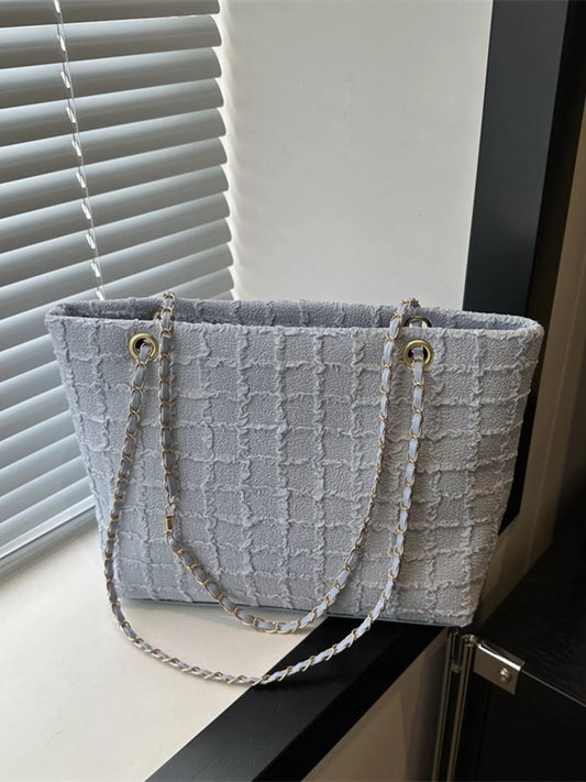 Tweed Chain Shoulder Bag