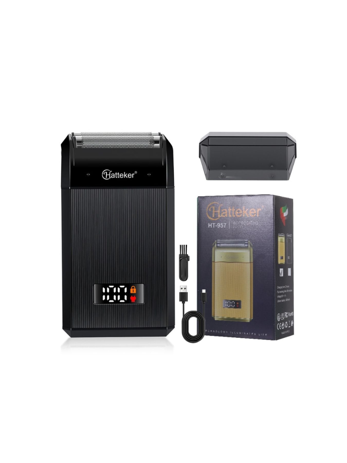 Portable Electric Foil Shaver with LED Display