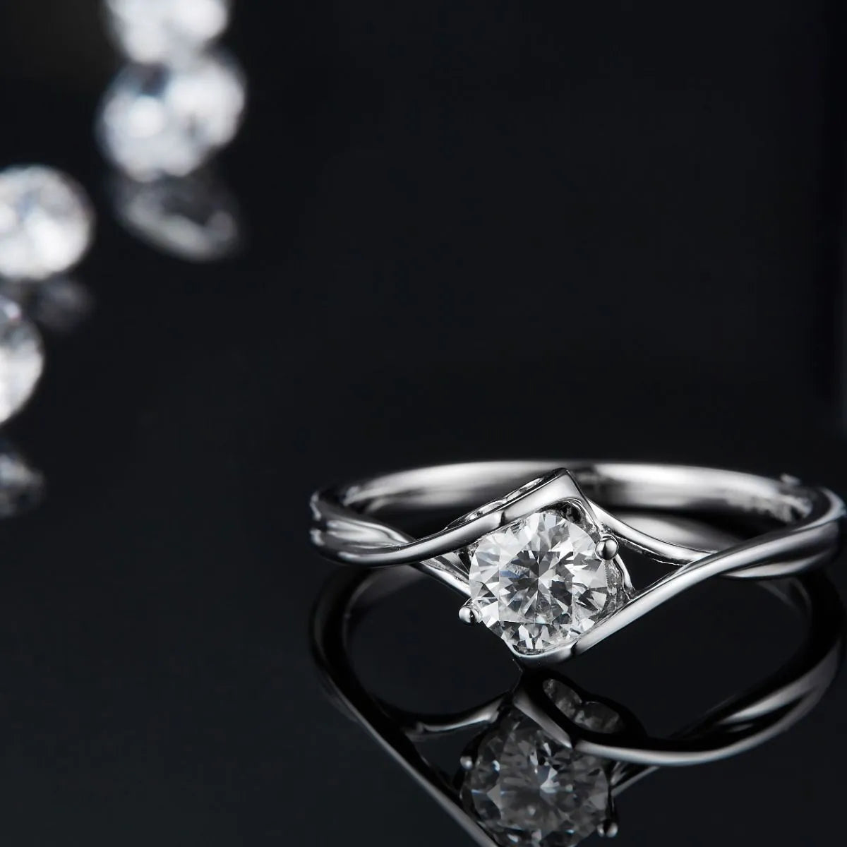 Moissanite 925 Sterling Silver Ring