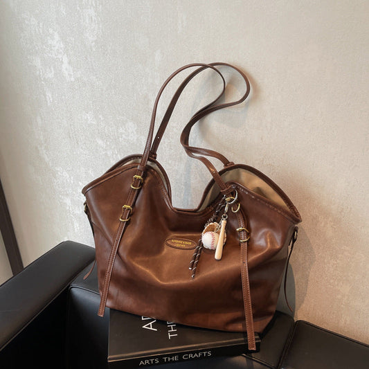 Vintage Style Large Capacity Shoulder Bag