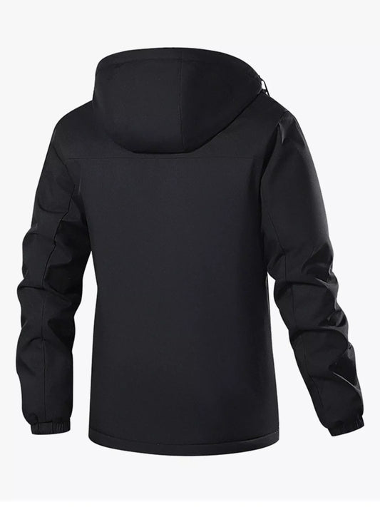 Men's Plus Size Waterproof Hooded Outdoor Jacket