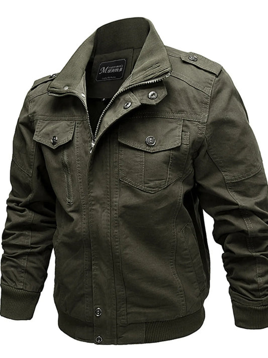Men's Plus Size Casual Zip Up Lightweight Jacket