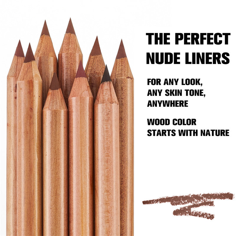 Phofay Long-Lasting Matte Lip Liner Set – 0.8g × 12 pcs