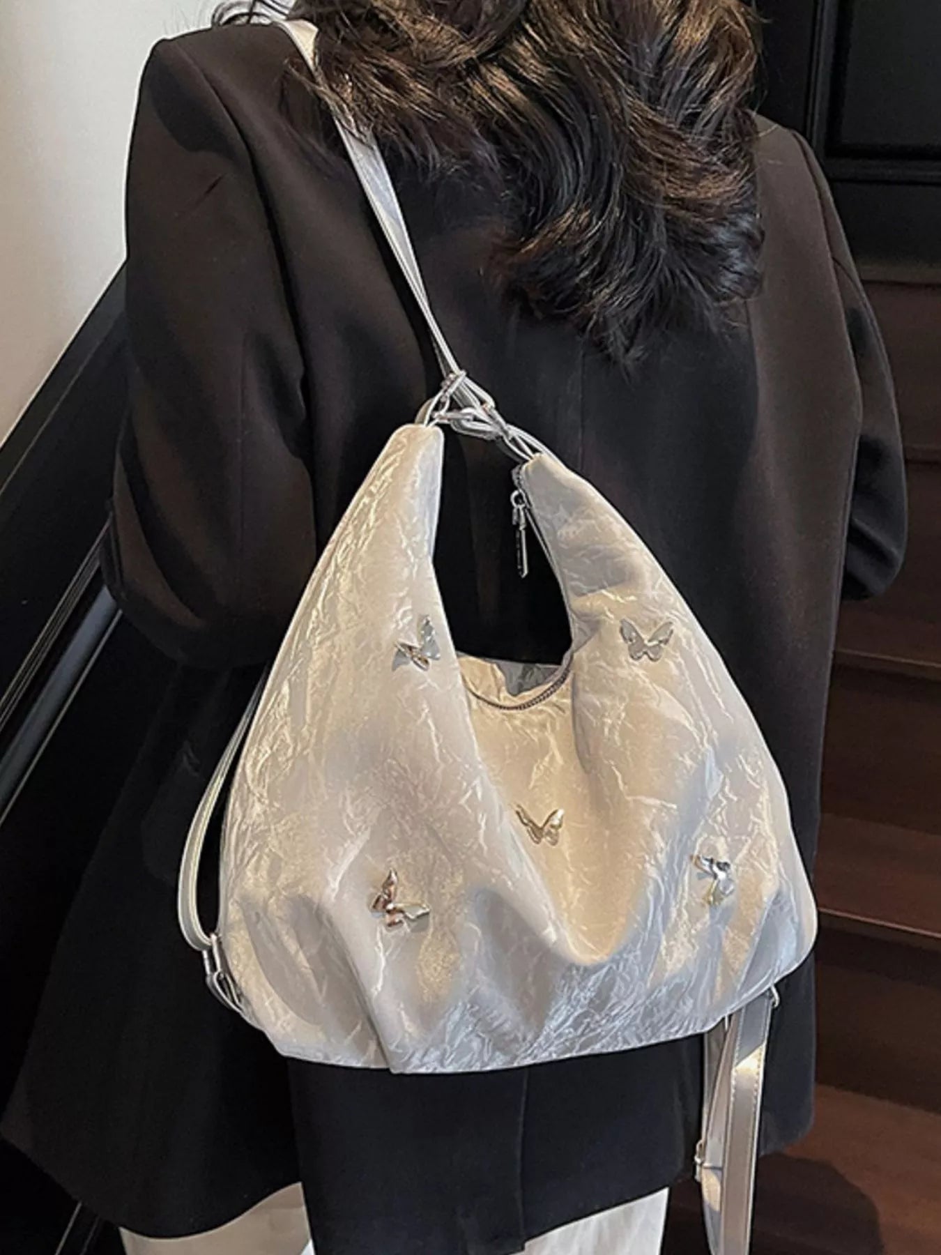 Butterfly Decor Shoulder Bag