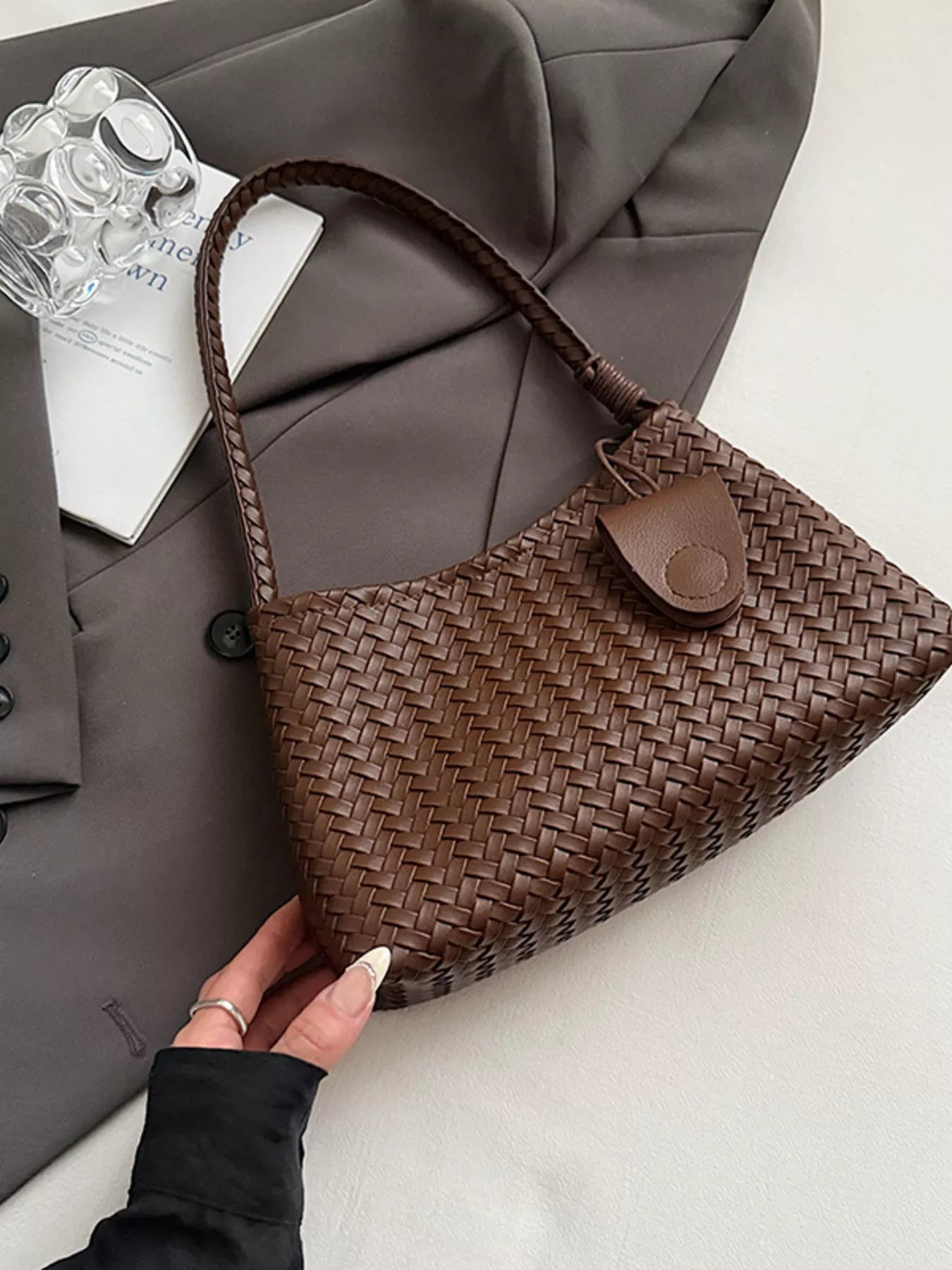 Woven Lightweight Shoulder Bag