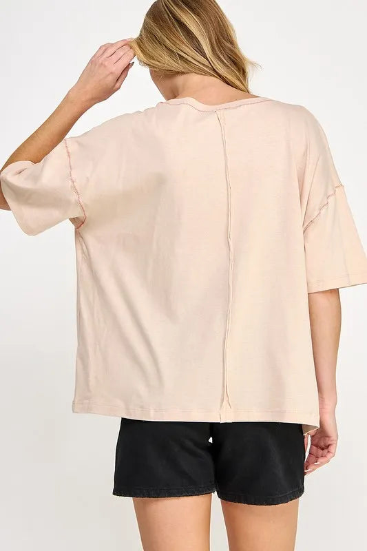 SAGE+FIG Love-Inpired Graphic Oversized T-Shirt