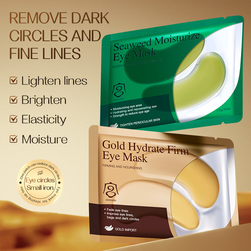 Gong Pei Gold Moisturizing And Firming, Seaweed Hydrating Eye Mask 7.5g  One  Contains 10 Small Packs.