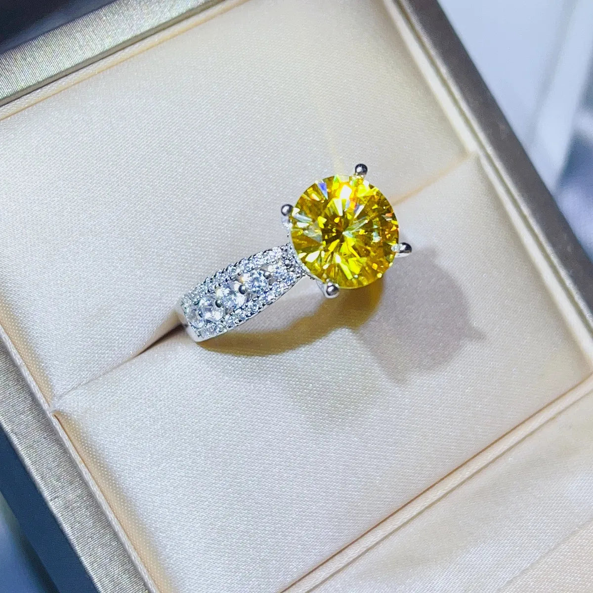 3 Carat Moissanite 925 Sterling Silver Ring