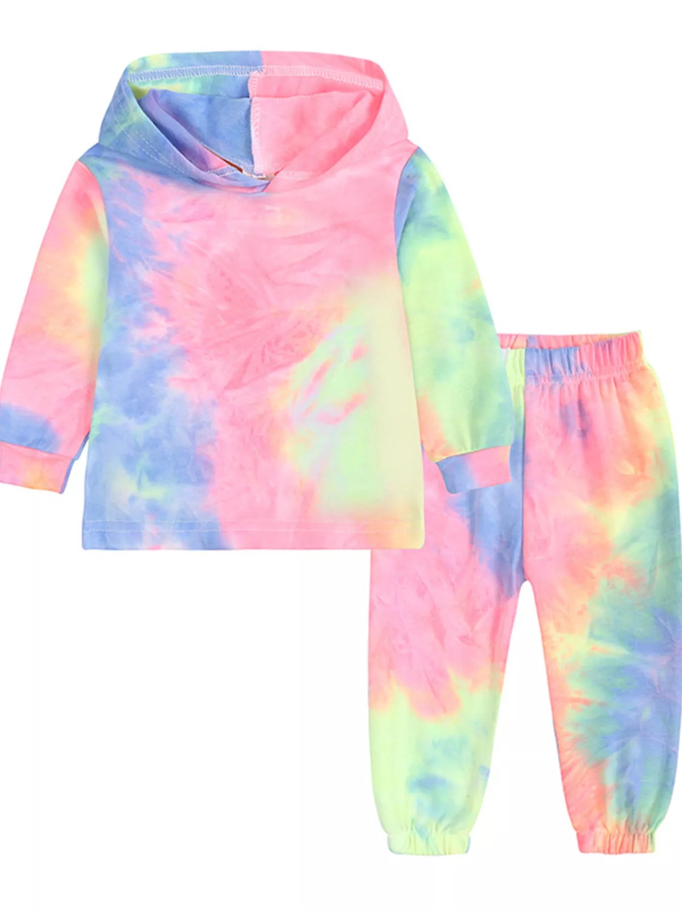 Children's Tie-Dye Hoodie and Pants Set