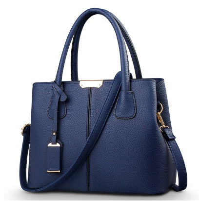 Women PU Leather Shoulder Bag Lychee Pattern Handbag Crossbody Tote Purse for Casual Party Everyday Use Shoulder Messenger Bag