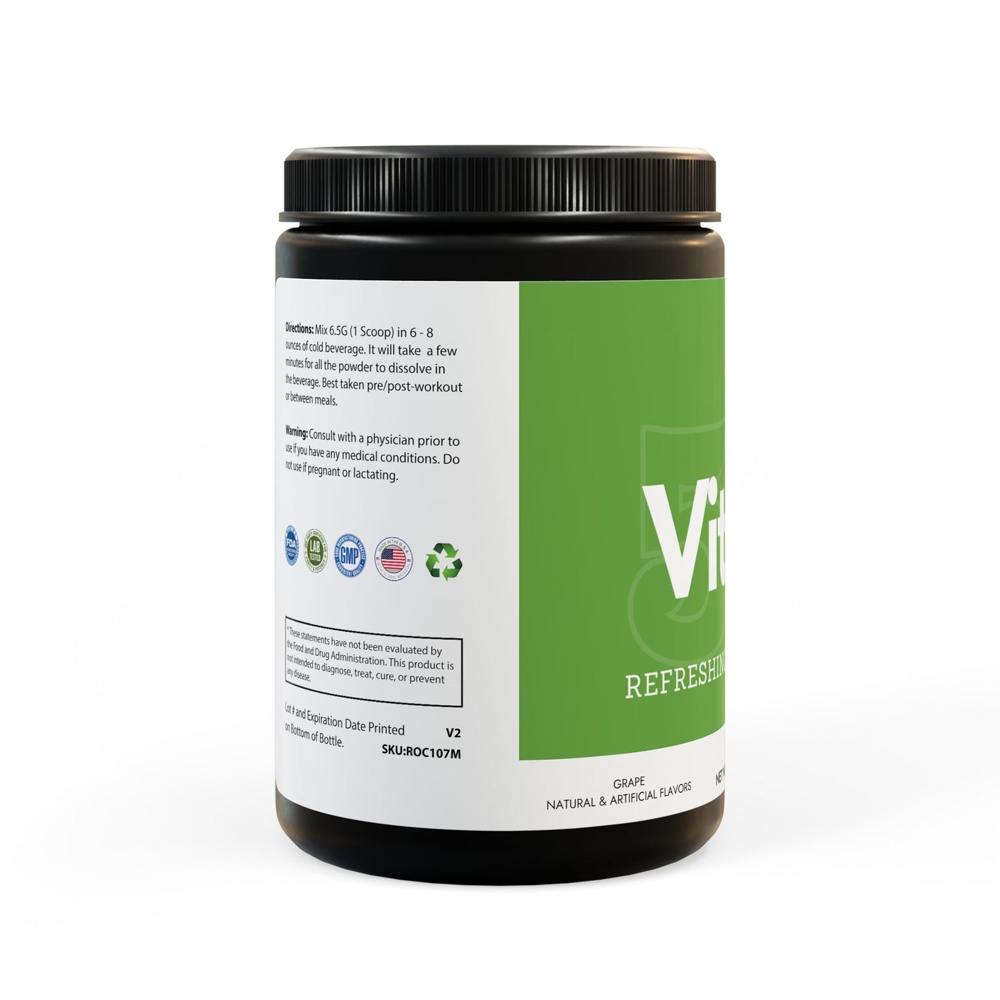 Vitape BCAA Supplement, Grape, 11oz