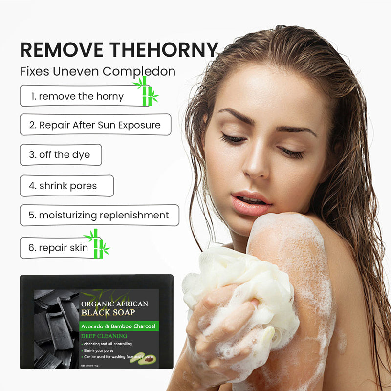 African Black Bamboo Charcoal Soap