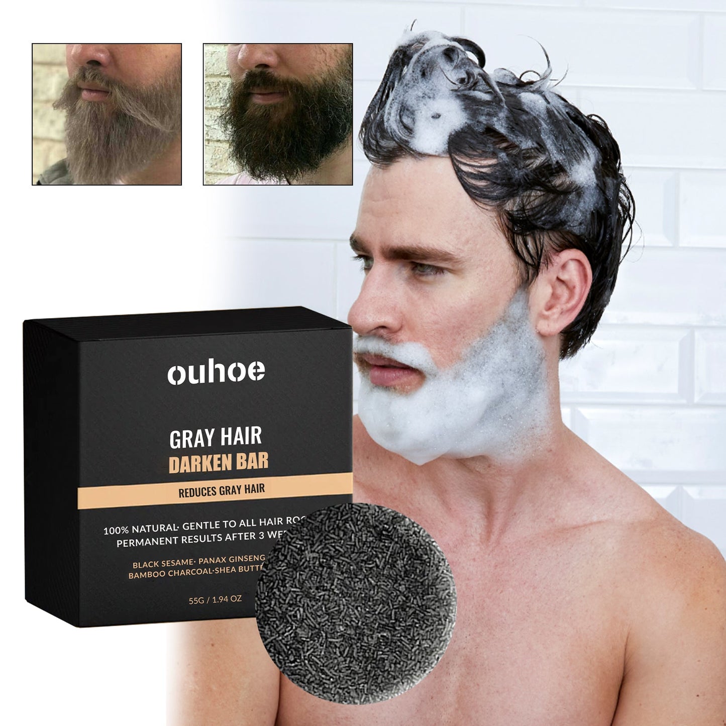 Black Hair Soap 55g