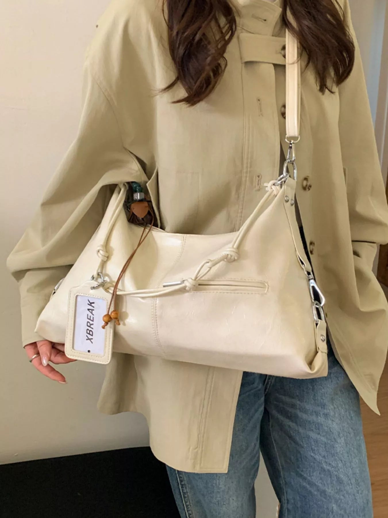 Vintage Style PU Leather Shoulder Bag