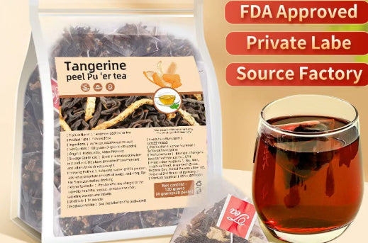 Ginseng Five Treasure Tea English Label Combination Health Tea Triangle Bag
