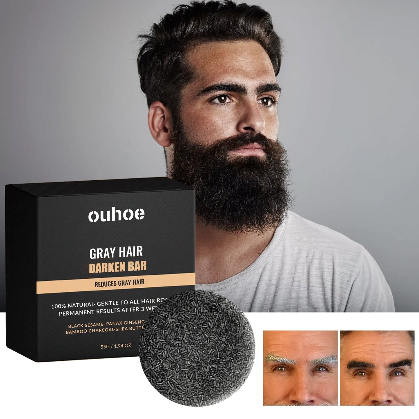 Black Hair Soap 55g