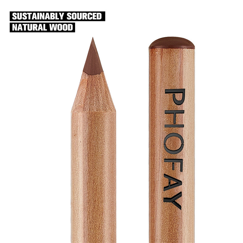 Phofay Long-Lasting Matte Lip Liner Set – 0.8g × 12 pcs
