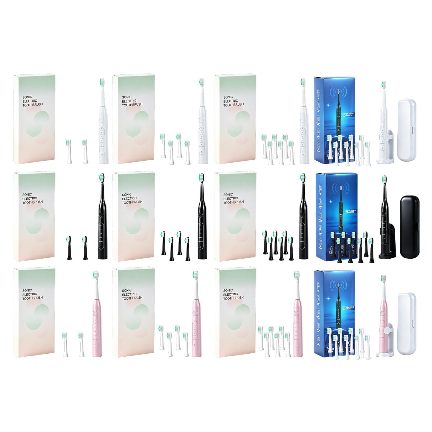 CH-926 Electric Toothbrush White With 2 Brush Heads