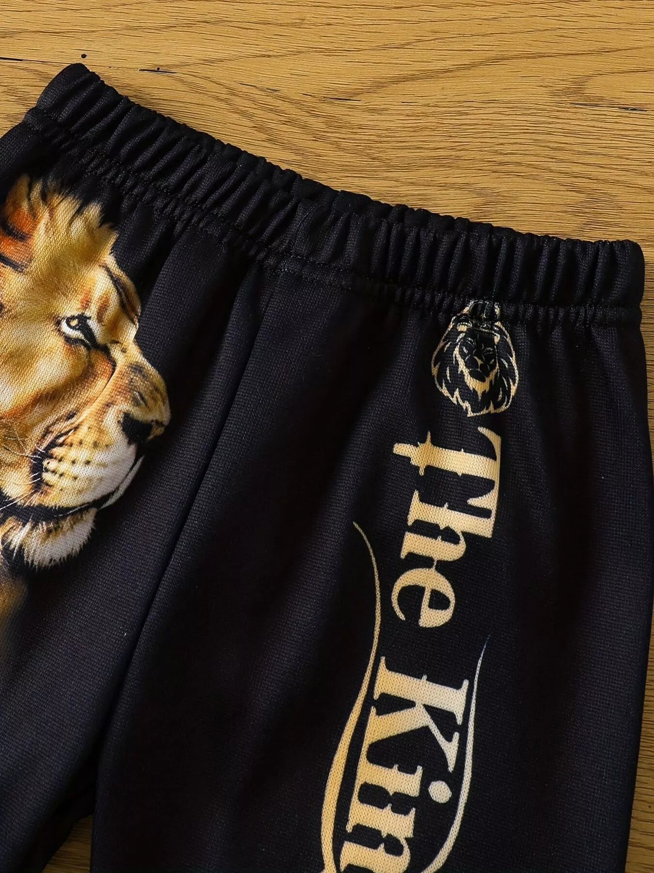Children's Lion King Print Hoodie and Pants Set
