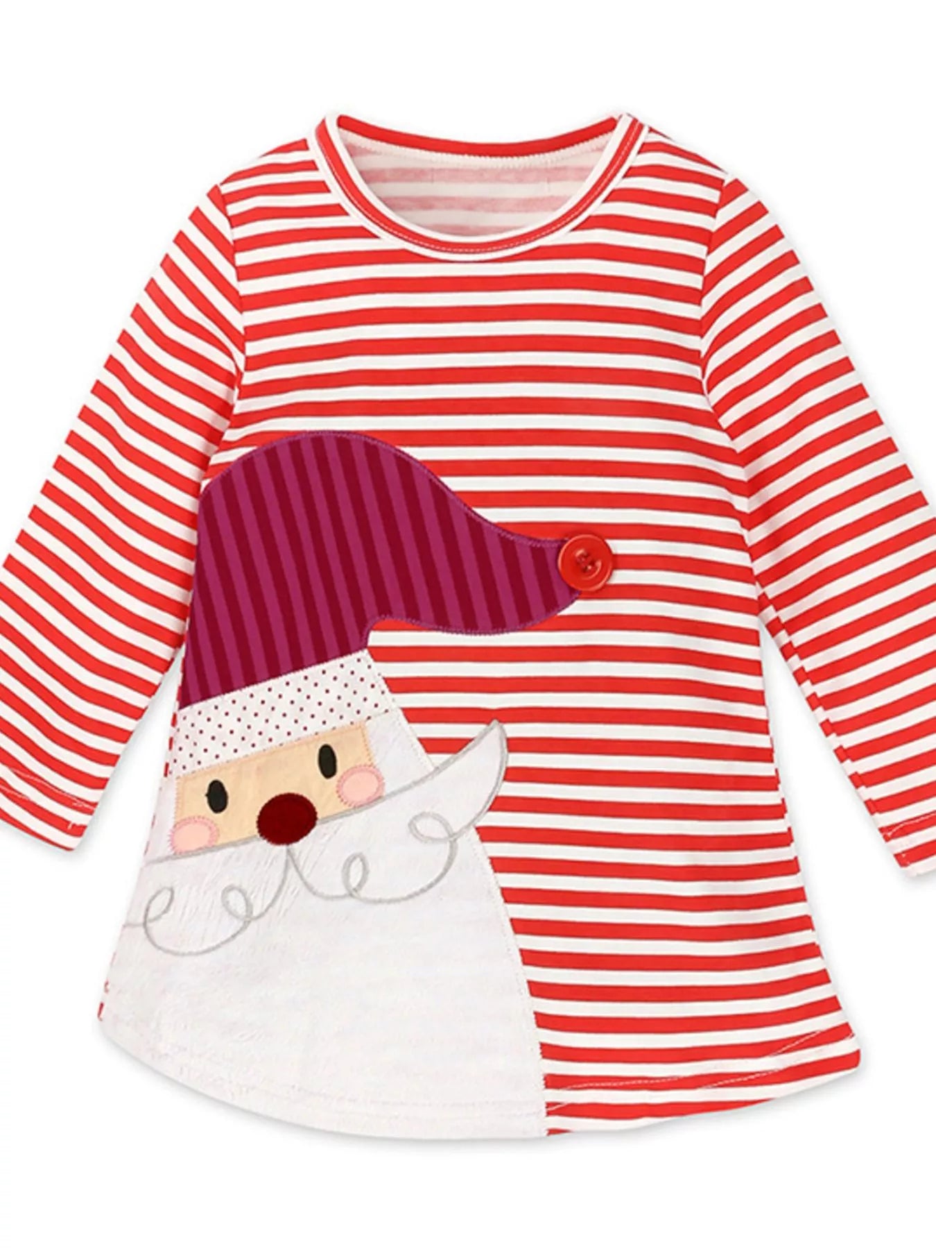 Children's Striped Long Sleeve Dress