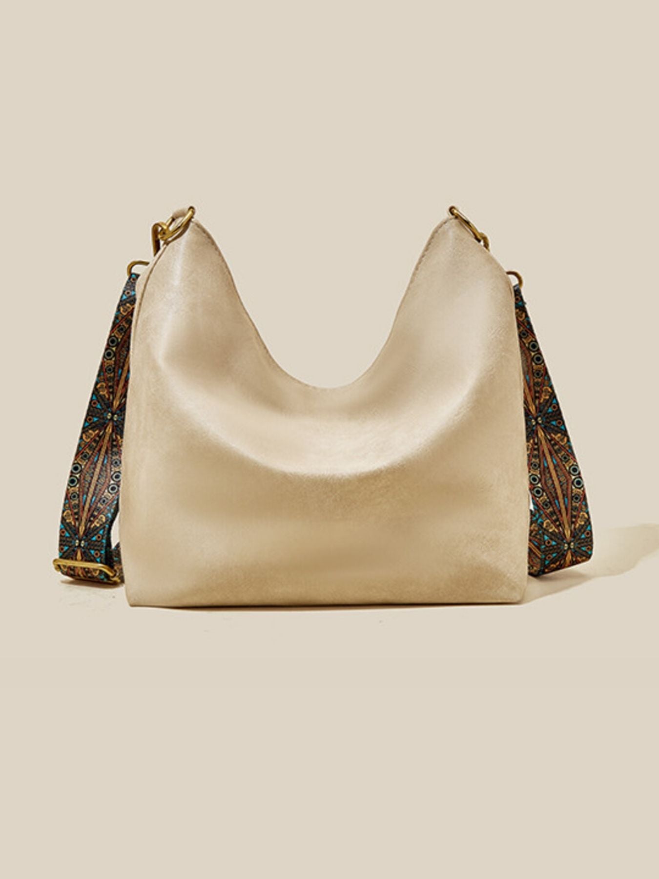 Boho Chic Wide Strap Shoulder Bag