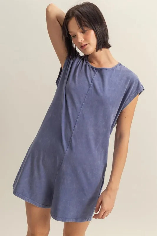 HYFVE Round Neck Cap Sleeve Relaxed Fit Breezy Romper