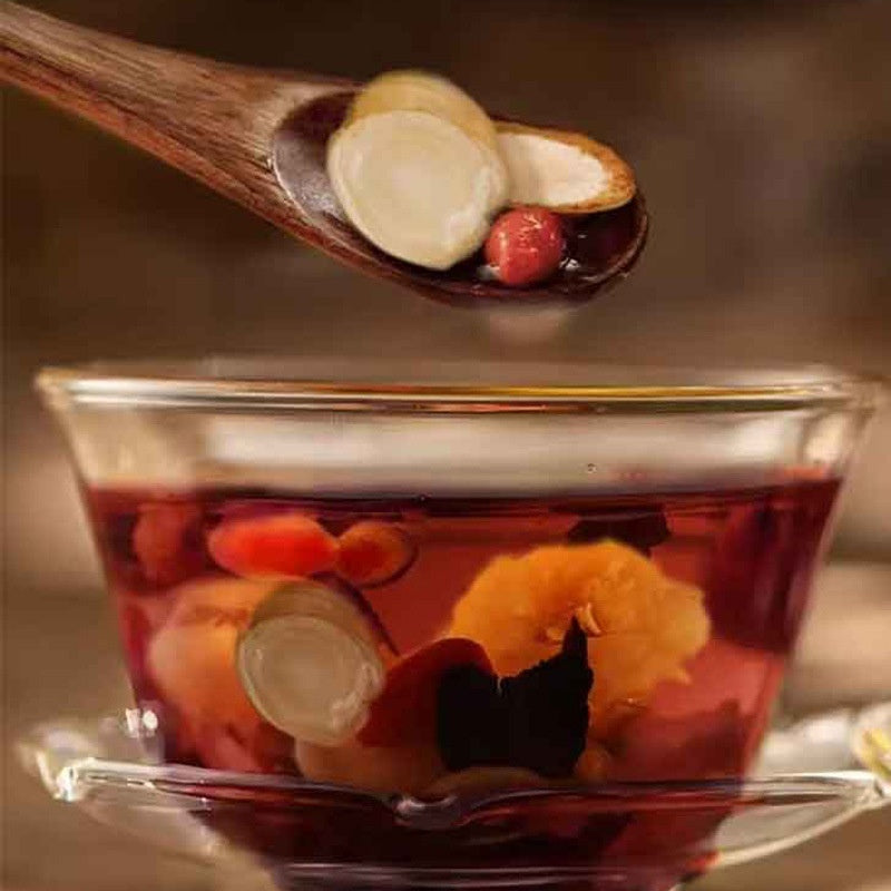 Herbal Tea Blend Of Monk Fruit Sterculia Seeds And Snow Pear For Health Benefits