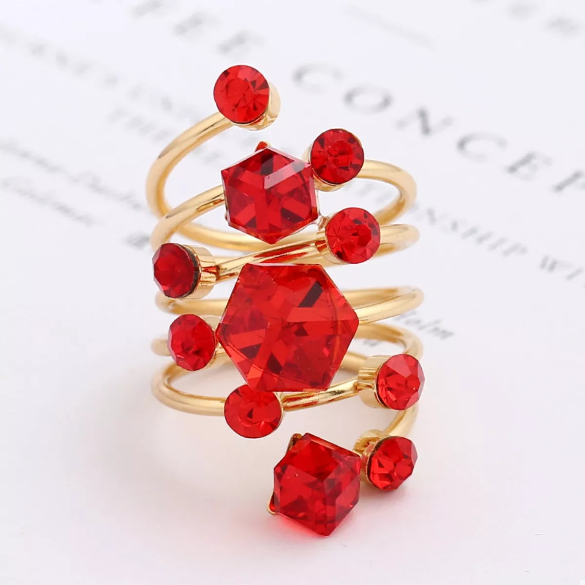 18K Gold-Plated Multi-Layered Ring