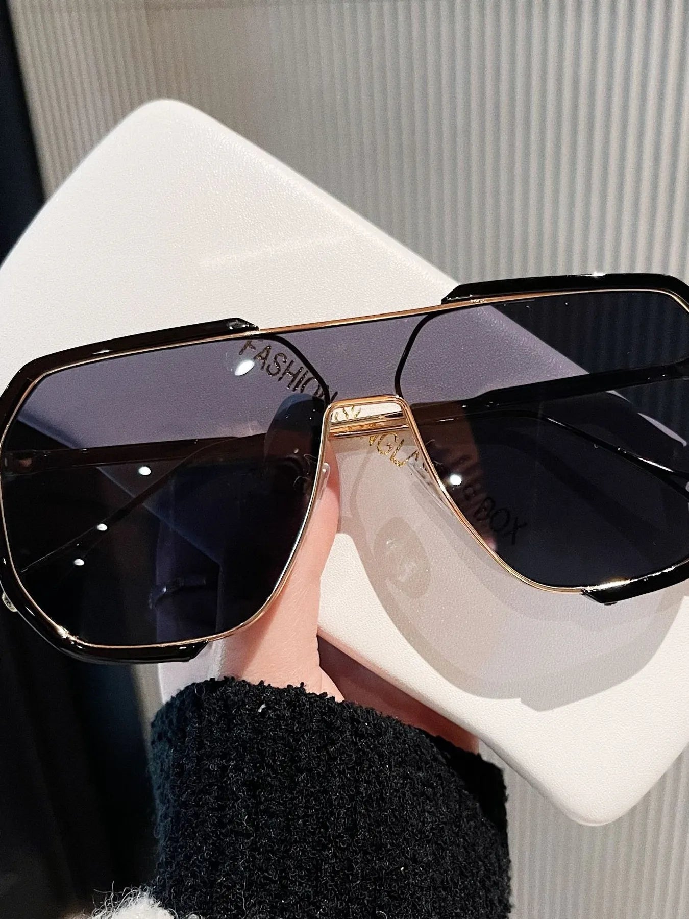 UV Protection Oversized Sunglasses