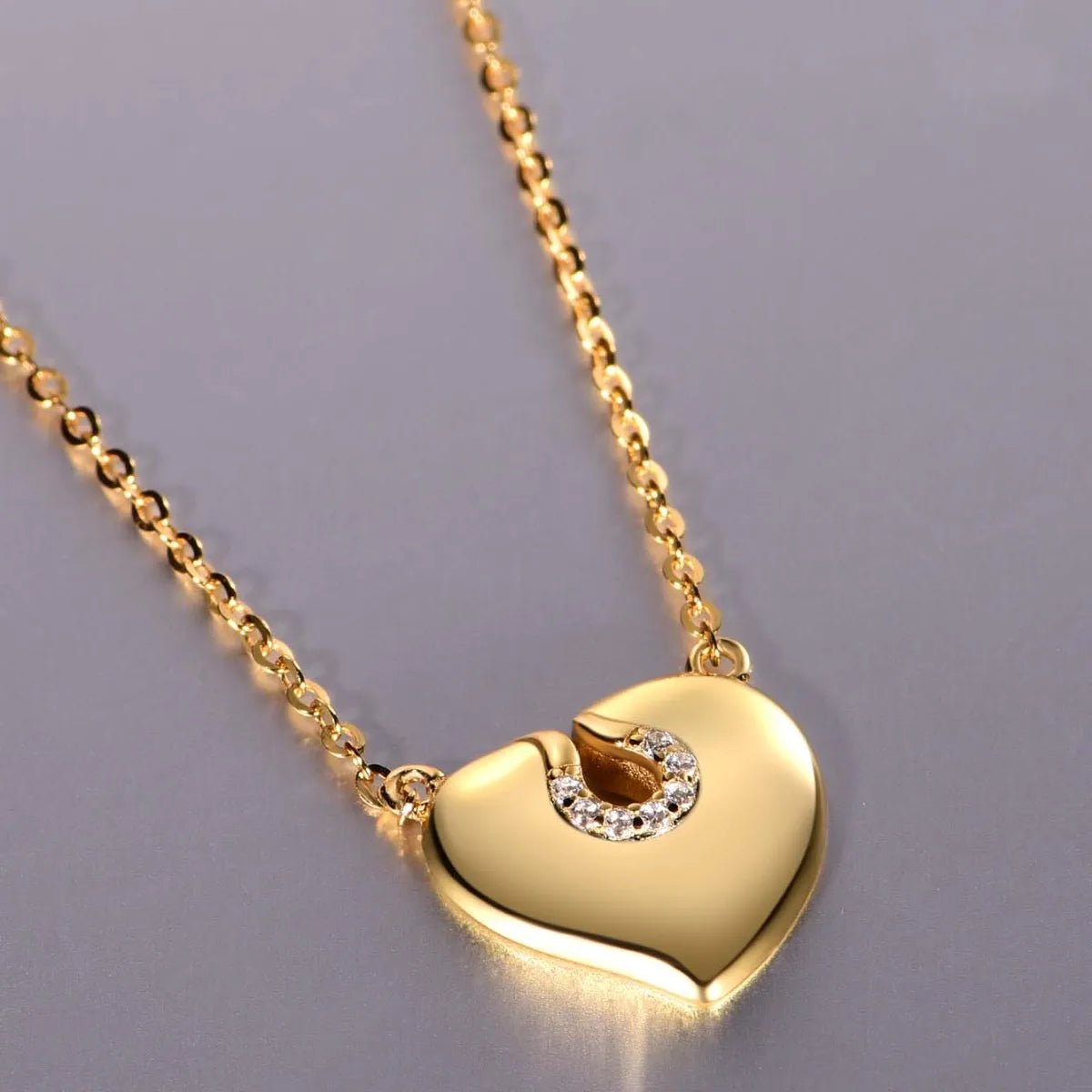 Moissanite 925 Sterling Silver Heart Necklace