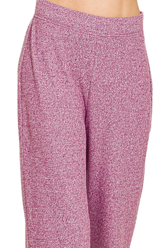 Zenana Soft Elastic Waisted Flare Pants