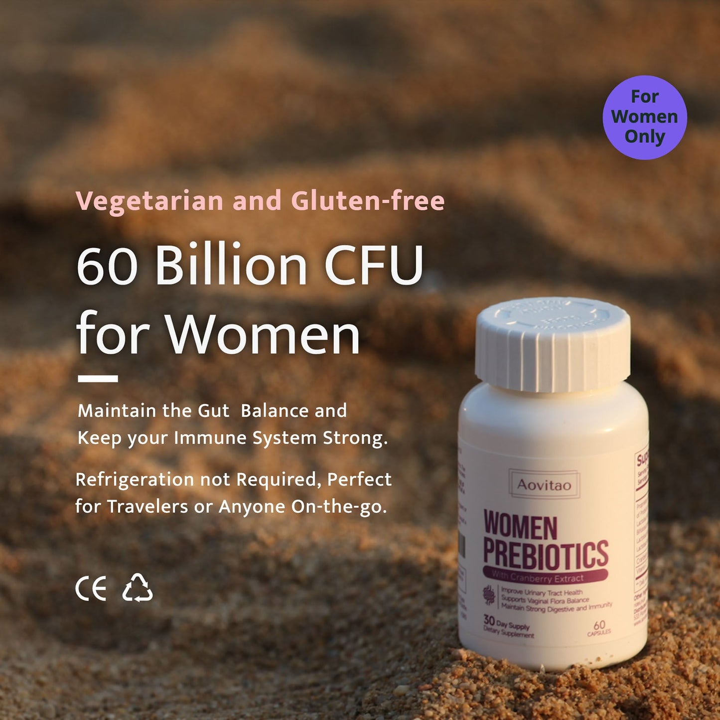 Vaginal Probiotics Women Ph Balance Pills Female Gut Health Prebiotics 60 Billion CFU Capsules